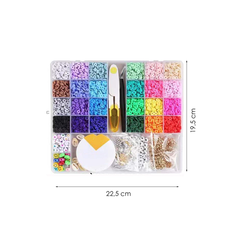 Polymeer Kralen Set - 5300 delig - Sieraden Makers - Zelf Sieraden Maken - Kralenset - Letterkralen