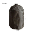 BBQ Hoes Waterdicht en Rond - Zwart - 15 tot 21 inch - Ø74x98 cm - Universeel - Geschikt voor Kamado, Big Green Egg en Grill Guru