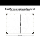 Transparant Afdekzeil 2x2,5m – Waterdicht PVC Zeil met Oogjes – Windbestendig Doorzichtig Zeil voor Overkapping, Tuin, Terras, Veranda & Carport – Versterkte Hoeken