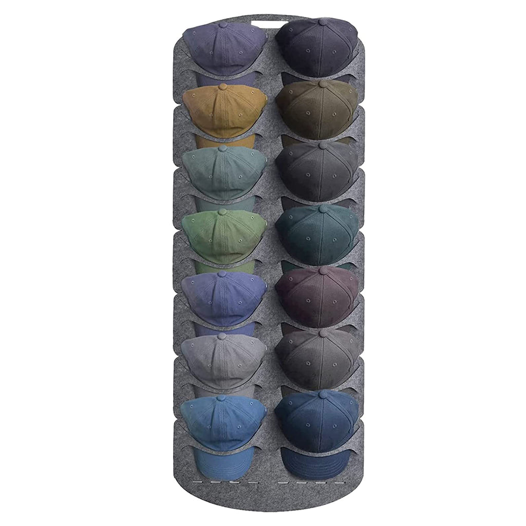 aufbewahrung kappen Kappen-Aufbewahrungstasche – Schwarz – 24 Kappen – Kappen-Aufbewahrungssystem – Kappen-Organizer – Kappenhalter – Huthalter – 68 x 166 cm