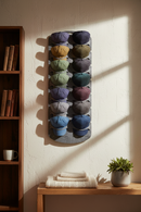 Cap Rack - Petjes Organizer voor aan Deur - Grijs - 14 Petten - Organizer voor Petjes en Caps - Petjes Opbergsysteem - Vilt - Petten Houder - Petten Opbergzak - Hat Holder - 130 x 46 cm