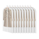 Kledinghoes - 10 stuks - 140x60 cm - Wit / Transparant - Kledinghoezen - Kledinghoes Wit - Trouwjurkhoes - Kostumhoes
