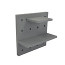 Wandregal selbstklebend – 22 cm x 22 cm – verstellbar – grau – Selbstmontage