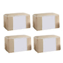 Hochwertige Aufbewahrungstasche für Kleidung - 4 Stück - Grau - Organizer für Bettdecke