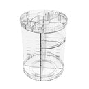 Make-up-Organizer – transparent – ​​um 360 Grad drehbar – Organizer für Make-up – Nagellack – Lippenstift – Mascara – Make-up-Organizer