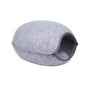 Mand voor Katten en Honden - Licht Grijs - Diameter 61 cm - Kattenmand - Hondenmand - Eggmand - Ei-Vorminge Mand