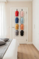 Hoedenrek - 10 stuks - Zwart - Pettenrek - Opberger voor Petten en Houden - Organiser voor Petjes