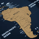 Weltkarte Rubbelposter - 84 x 59,4 cm - Weltkarte zum Rubbeln XL