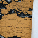 Weltkarte Rubbelposter - 84 x 59,4 cm - Weltkarte zum Rubbeln XL