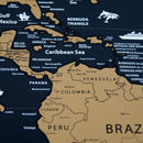 Weltkarte Rubbelposter - 84 x 59,4 cm - Weltkarte zum Rubbeln XL