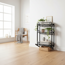 Aanrecht Organizer - Zwart - Inklapbaar- Keukenrekje voor Kruiden - Kruidenrekje