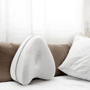 Kniekissen fürs Bett – Weiß – Orthopädisches Kniekissen – Beinkissen – Seitenschlafkissen – Seitenschlafkissen fürs Bett – Hüftbeschwerden