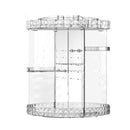 Make-up-Organizer – transparent – ​​um 360 Grad drehbar – Organizer für Make-up – Nagellack – Lippenstift – Mascara – Make-up-Organizer