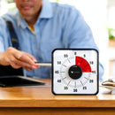 Lernuhr 19 x 19 cm - Timer Kind Schwarz - Countdown-Uhr