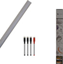 Whiteboard-Folie XL selbstklebend mit 4 Stiften mit Radiergummi – 90 x 100 cm