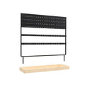 Oorbellenrekje - Zwart - Ruimte voor 144 oorbellen - Oorbellenhouder - Oorbellen Display - Oorbellenrekje sieradenrek