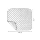 Bügelmatte – 120 x 60 cm – leicht – Bügeltuch – Bügelbrett – Tischbügelbrett – Reisebügeleisen – Mini-Bügeleisen – Mini-Bügelbrett – für den Tisch – Ärmelbrett – Bügelkissen