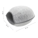 Mand voor Katten en Honden - Licht Grijs - Diameter 61 cm - Kattenmand - Hondenmand - Eggmand - Ei-Vorminge Mand