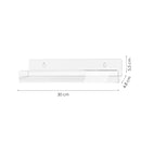 LP-Halter - 6 Stück - Transparent - Halter für LPs - LP-Organizer für die Wand