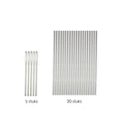 Stricknadel-Set Bambus 36-teilig - 18 verschiedene Größen - 35 cm lang - 2 bis 10 mm dick