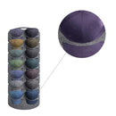 Cap Rack - Petjes Organizer voor aan Deur - Grijs - 14 Petten - Organizer voor Petjes en Caps - Petjes Opbergsysteem - Vilt - Petten Houder - Petten Opbergzak - Hat Holder - 130 x 46 cm