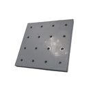 Wandregal selbstklebend – 22 cm x 22 cm – verstellbar – grau – Selbstmontage