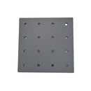 Wandregal selbstklebend – 22 cm x 22 cm – verstellbar – grau – Selbstmontage