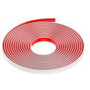 Wassersperre - Silikon - Weiß - 2 Meter - Selbstklebender Dichtstoffrand - Wasserschwelle - Duschschwelle