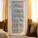 Schoenenkast Hangend - Schoenenzak 24 vakken - Opbergen van Schoenen aan Deur - Grijs