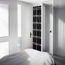 Schoenenkast Hangend - Schoenenzak 12 vakken - Opbergen van Schoenen aan Deur - Wit / Zwart