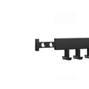 Wandmontierter Kleiderständer – Schwarz – Zusammenklappbar und ausziehbar – Kleiderständer – 180 Grad drehbar