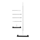 Vloerwisser met Lange steel - 125 cm - Wit - Vloertrekker met Verstelbare steel