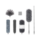 Ausziehbarer Staubwedel – Reinigungsset mit Teleskopstiel – 7-teiliges Set – Kehrschaufel – Deckenreinigung