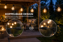 Prikkabel Buiten 15,3 Meter – 25 LED Lampen – Koppelbare Lichtsnoer Buiten – Waterdichte Tuinverlichting – Warm Wit – Sfeerverlichting voor Tuin, Balkon, Terras & Overkapping