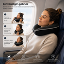 Reis Nekkussen Memory Foam – Ergonomisch Reiskussen voor Vliegtuig, Auto & Trein – Neksteun Reizen – Comfortabel Slaapkussen – Inclusief Oordoppen – Lichtgewicht & Compact