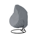 Schutzhülle für Hängesessel Egg – Grau – 190 x 115 cm – Wasserdicht – Universalmodell – Abdeckung für Egg Chair – Wasserdichter Schutz für Egg Chair mit Ständer