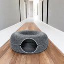 Donutmand voor Katten en Honden - Grijs - Diameter 61 cm - Kattenmand - Hondenmand