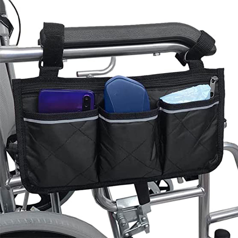 Rollstuhlabdeckung - Schwarz - Schutzabdeckung für Rollstuhl - 130 x 114 x 76 cm - Regenschutz