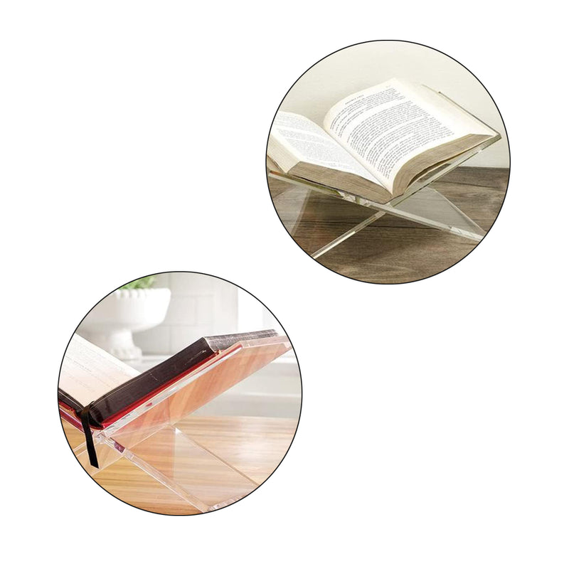 Boekensteun Plexiglas - Boekenstandaard - Kookboekhouder - 28cm x 15 cm x 15 cm - Kookboeksteun