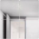 Klebespiegel quadratisch - 4 Stück - 20 x 20 cm - Selbstklebender Spiegel - Klebespiegel - Türspiegel 