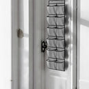 Schoenenkast Hangend - Schoenenzak 12 vakken - Opbergen van Schoenen aan Deur - Grijs