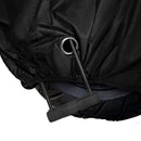 Motorradabdeckung - Wasserabweisend - 266,5x125x105 cm - Schwarz mit Reflexion - Motorradabdeckung wasserdicht außen - Motorradabdeckung wasserdicht