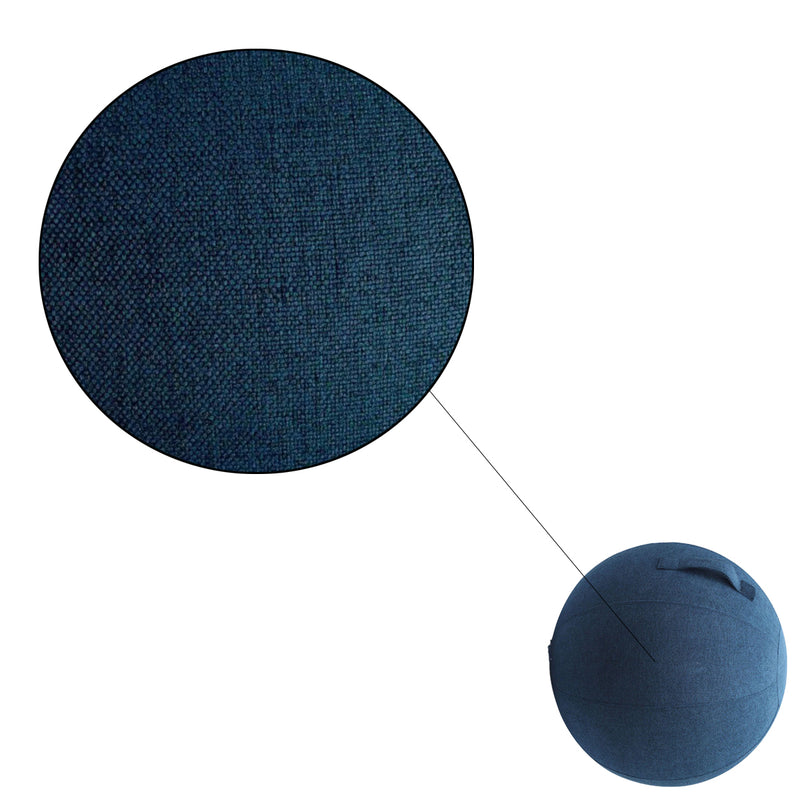 YogaBal - 65 cm - Zitbal voor de Perfecte houding - Opblaasbaar - Blauw