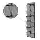 Schoenenkast Hangend - Schoenenzak 12 vakken - Opbergen van Schoenen aan Deur - Grijs