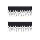 Kappen-Aufbewahrungstasche – Schwarz – 24 Kappen – Kappen-Aufbewahrungssystem – Kappen-Organizer – Kappenhalter – Huthalter – 68 x 166 cm