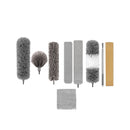 Ausziehbarer Staubwedel – Reinigungsset mit Teleskopstiel – 7-teiliges Set – Kehrschaufel – Deckenreinigung