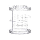 Make-up-Organizer – transparent – ​​um 360 Grad drehbar – Organizer für Make-up – Nagellack – Lippenstift – Mascara – Make-up-Organizer