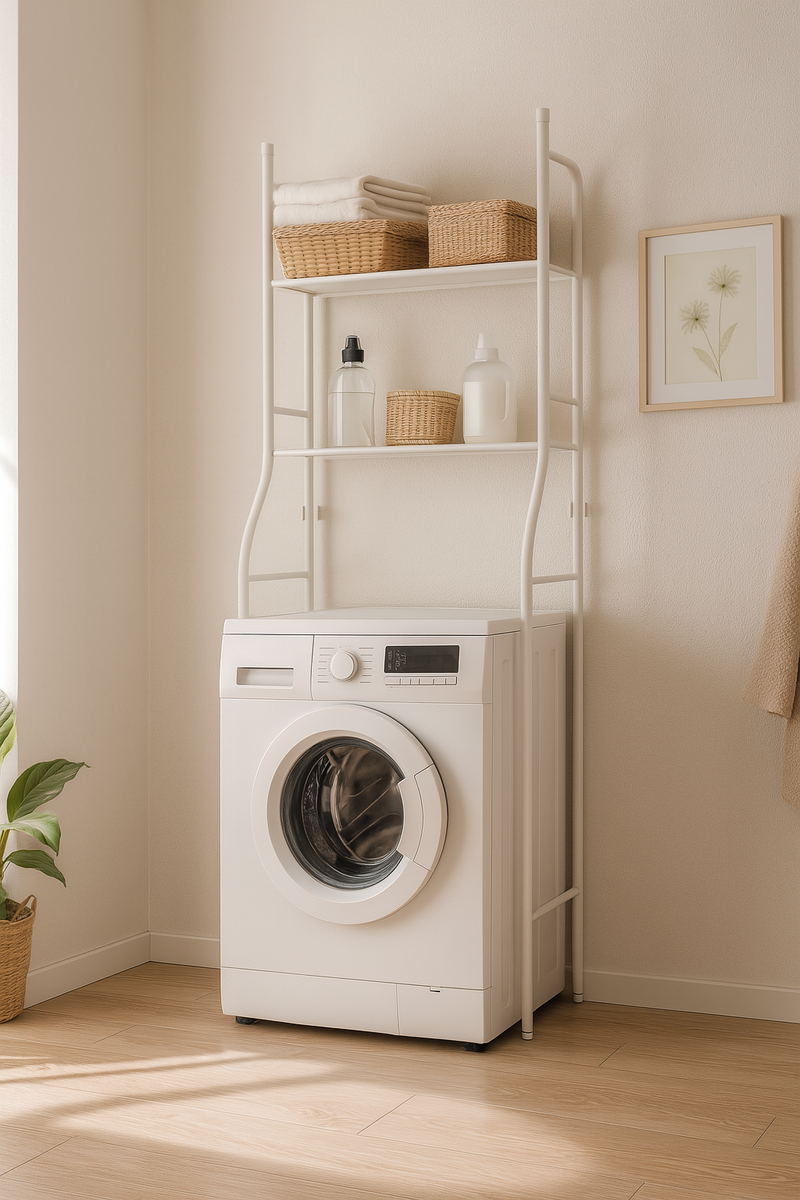 Wasmachine Ombouw - Wit - Universeel - Wasmachine Organizer - Wasmachine Kast