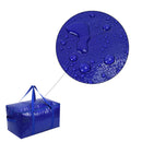Opbergtassen XL - Blauw - 4 Stuks - 92 Liter - Verhuistassen - Big Shopper - Waterdicht - Opbergzak met Handvat
