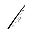 Waterkering - Siliconen - Zwart - 1 Meter - Zelfklevende Kitrand - Waterdrempel - Douche dorpel